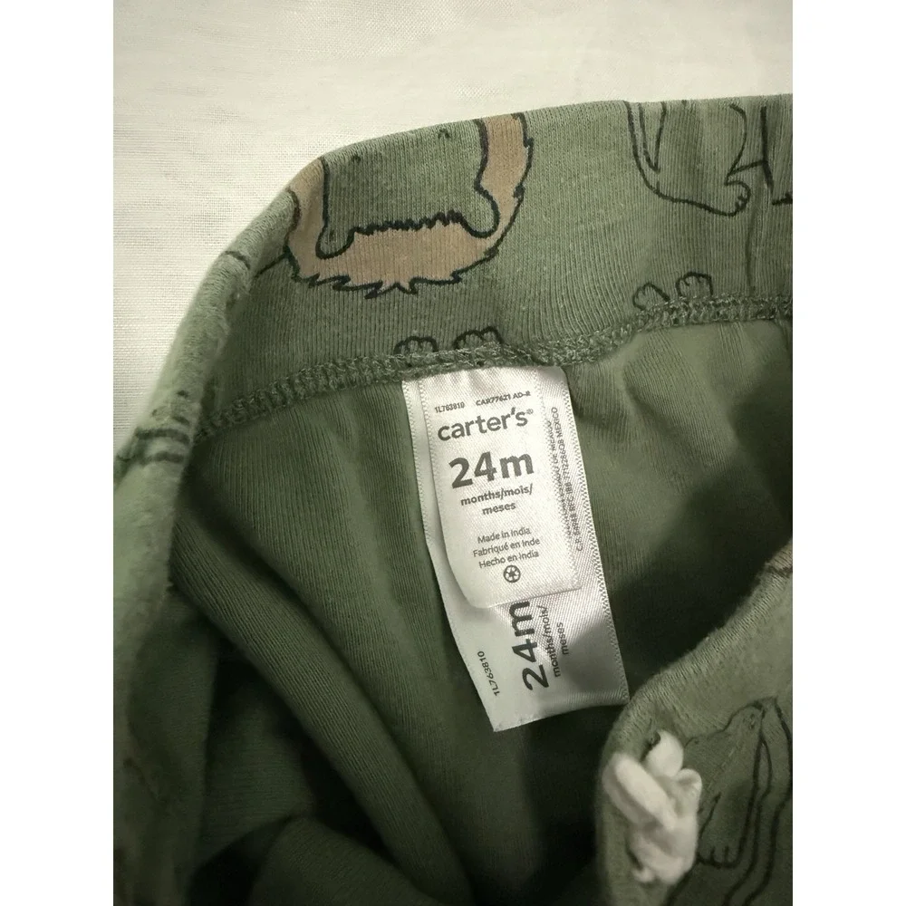 Lot of 4 Piece‎ Carter's Baby Boy Clothes 24 Mo 2T Whales Rhino Lion